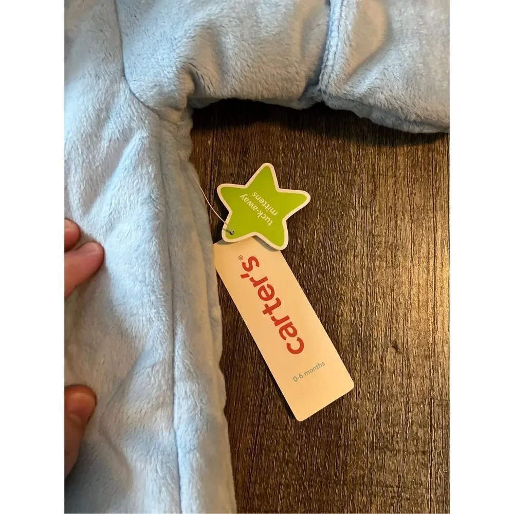 NWT Carter’s 0/6 Mo Huggable Baby Sleep Sack Blue Polyester